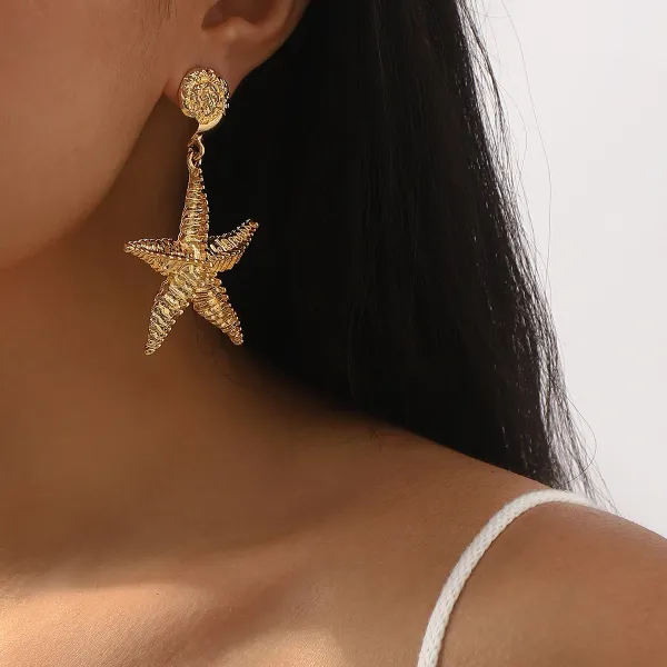 Design Fish Charm Drop Earrings Gold Silver Multicolor Jewelry - 16
