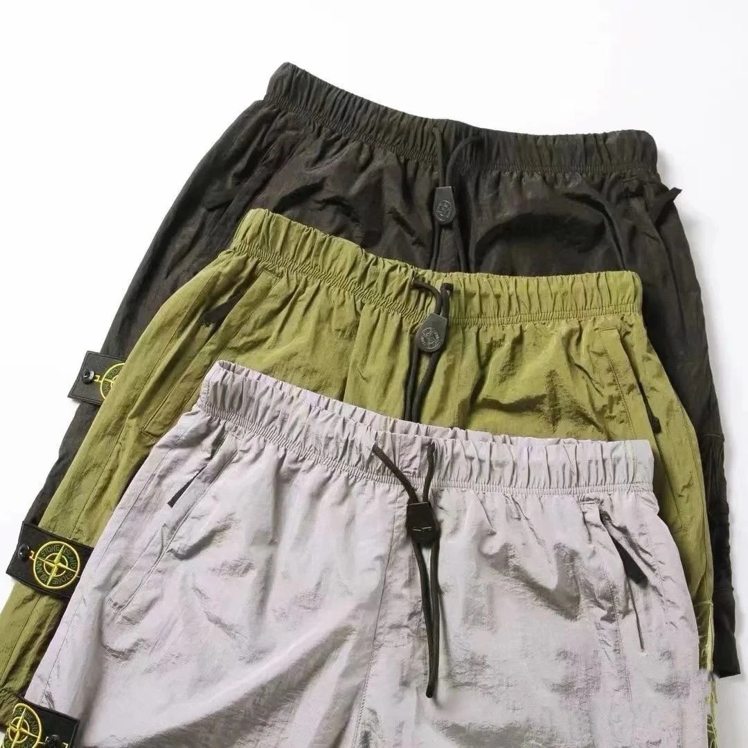 Stone Island Shadow Project Nylon Metal Shorts in Olive, Black, and Silver - 7