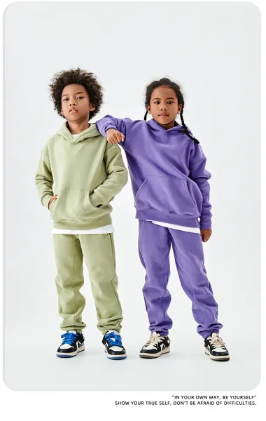 Essentials Oversized Hoodie and Sweatpants Set Yellow Kids - 12
