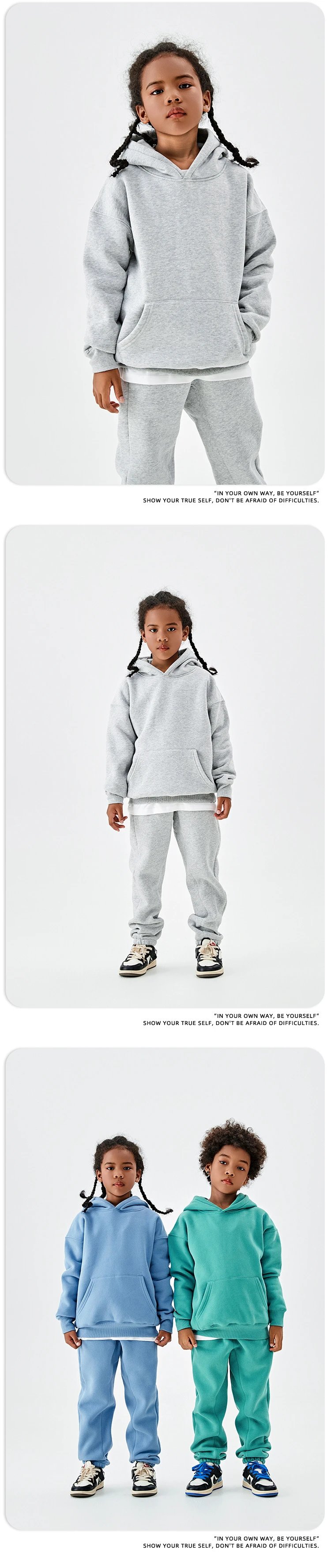 Essentials Oversized Hoodie and Sweatpants Set Yellow Kids - 20
