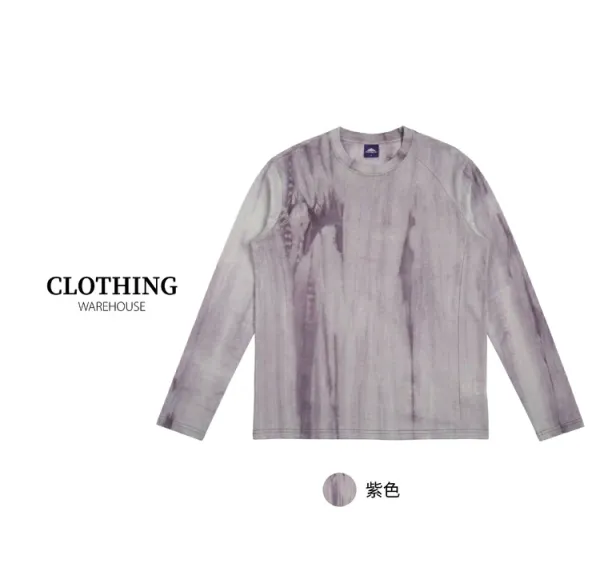 Design Clothing Warehouse Orange Tie-Dye Long Sleeve T-Shirt T-Shirts - 6
