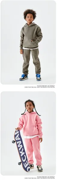 Essentials Oversized Hoodie and Sweatpants Set Yellow Kids - 28
