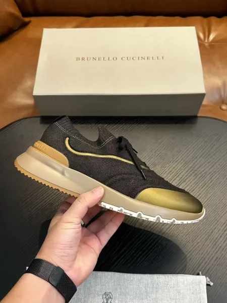 Design Brunello Cucinelli Chunky Sneaker Black Gold Sneakers Chunky Sneakers - 6
