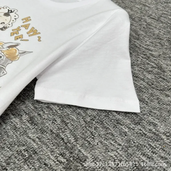 Design Rocking Horse Illustration Light Blue T-Shirt - 17
