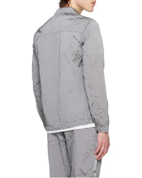 Stone Island Shadow Project Reflective Jacket Black and Silver Outerwear - 5