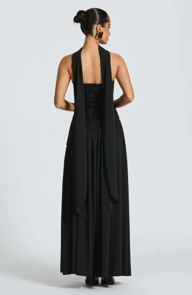 Design Olive Green Asymmetrical Halter Gown Dress.formal Dress - 44