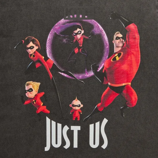 Kith x Pixar The Incredibles 'Just Us' Black T-Shirt - 21