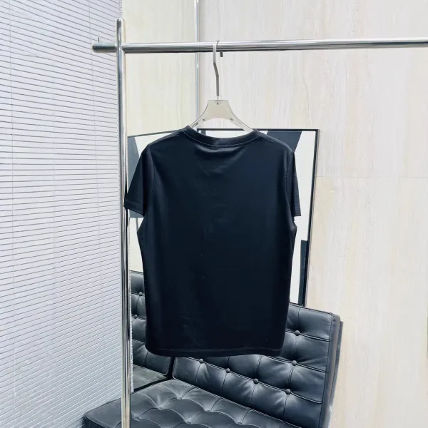 Chanel Lace-Embellished 'Chan' Logo Black T-Shirt - 3