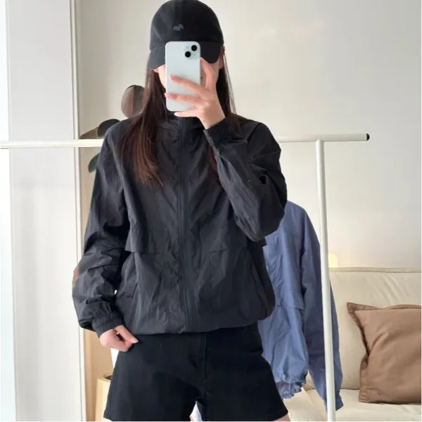 Design Lightweight Sheer Windbreaker White Jacket Outerwear.windbreaker - 19