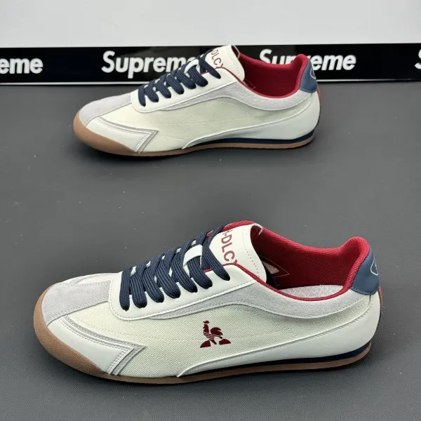 Le Coq Sportif Tennis Classic White Navy Red Sneakers - 10