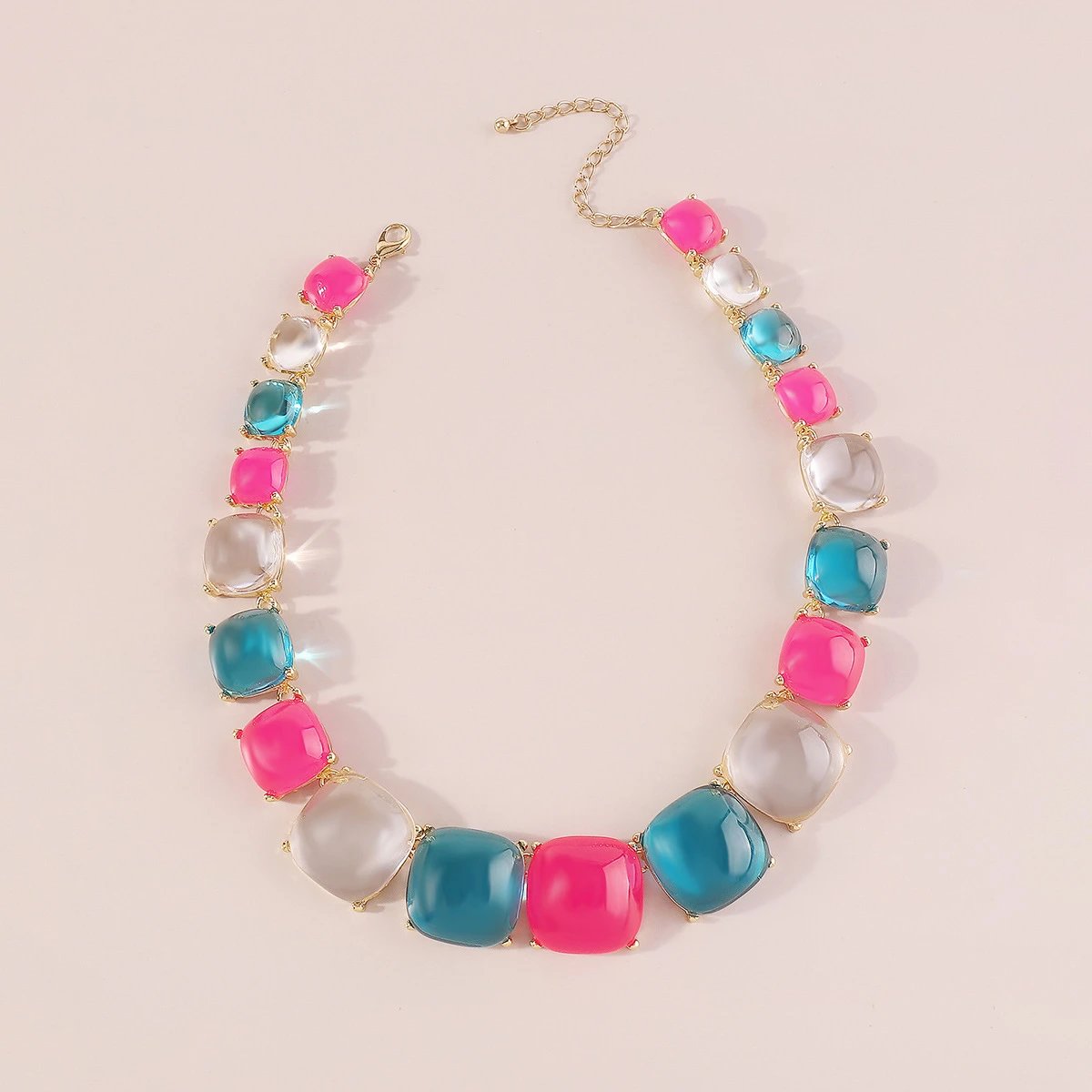 Design Statement Crystal Gradient Necklace Jewelry - 23