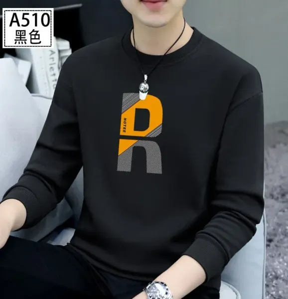 Design Graphic Print Gray Crewneck Sweatshirt Sweater - 15