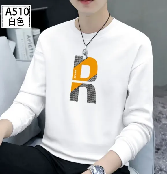 Design Graphic Print Gray Crewneck Sweatshirt Sweater - 17