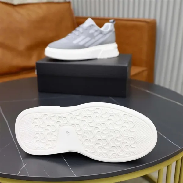 Design Chunky Platform Sneakers Gray White - 12