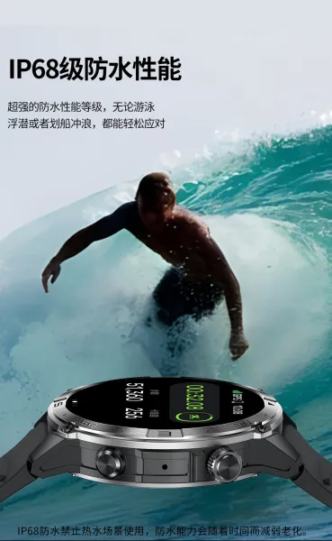 Design GPS Smartwatch Black with AMOLED Display Smartwatches - 15