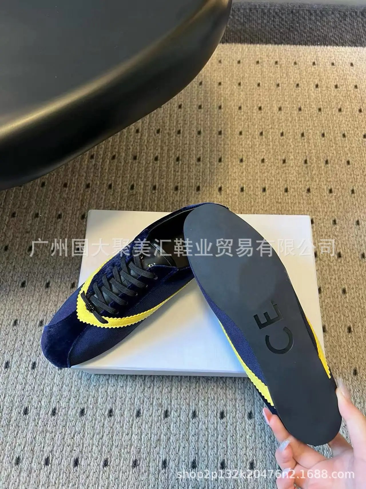 Celine Triomphe Sneakers Black and White Canvas Sneakers - 17