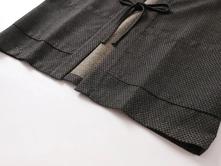 Design Kimono-Style Open Front Jacket Black Outerwear - 11