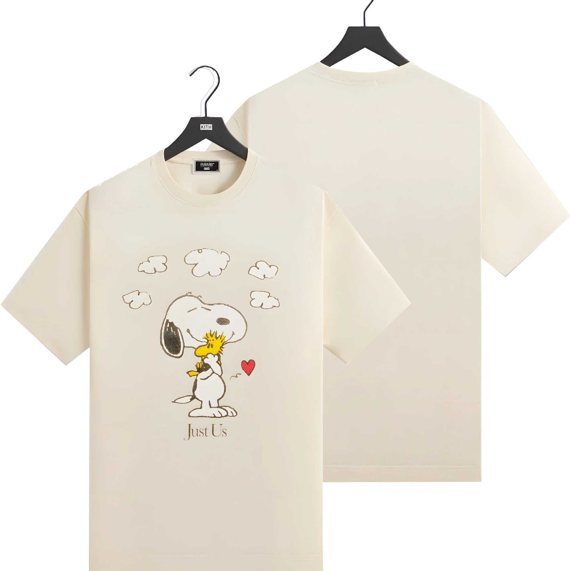 Kith x Peanuts Snoopy 'Just Us' Beige T-Shirt