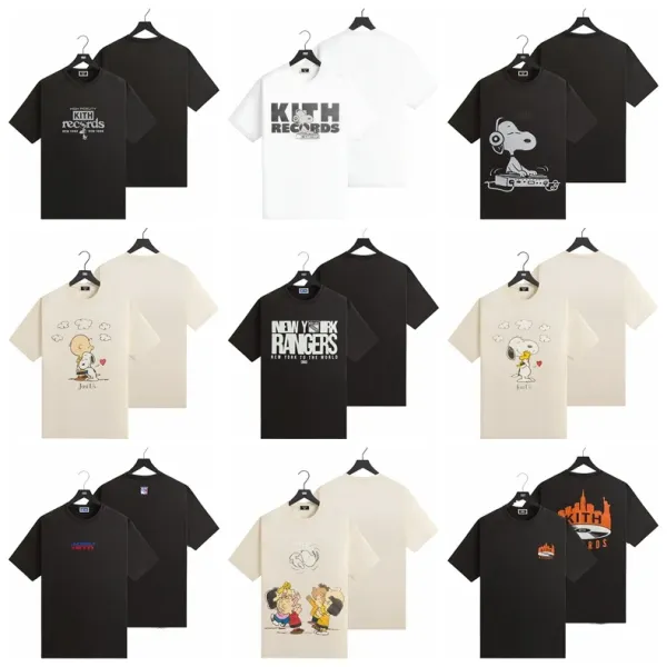 Kith x New York Rangers Logo T-Shirt Black - 3