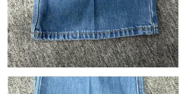 Design Wide-Leg Flared Jeans Blue - 30