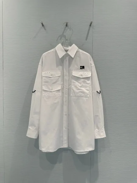 Design Utility Shirt and Shorts Set White - 4