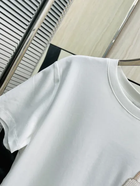 Chanel Lock Embroidery Pink T-Shirt - 12