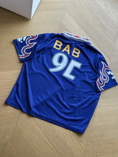 A Bathing Ape 93 Flame Jersey Blue - 3