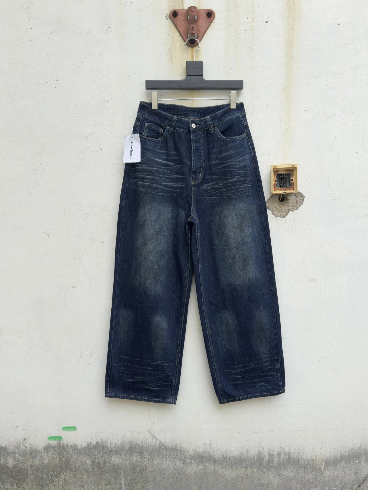 Denim Tears Distressed Print Wide-Leg Jeans Multicolor - 35