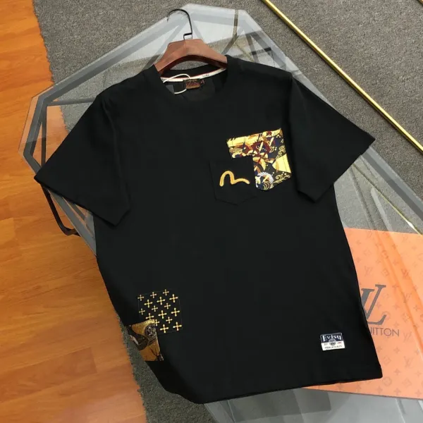 Evisu Pocket Print T-Shirt White - 3