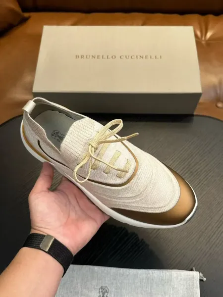 Design Brunello Cucinelli Chunky Sneaker Black Gold Sneakers Chunky Sneakers - 27