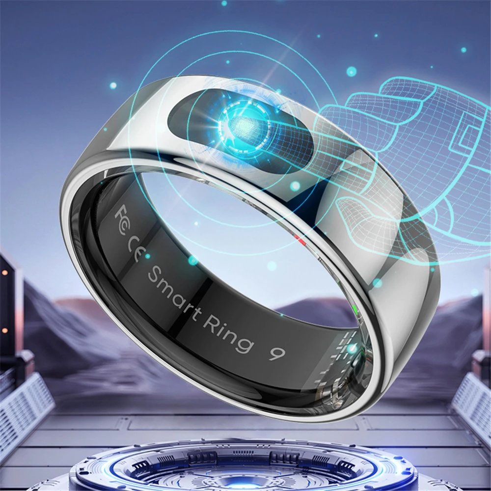 Smart Ring 9 Black Tech Wearable