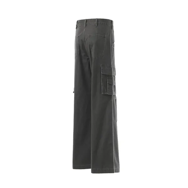 Design Cargo Pants Light Blue Wide-Leg - 15