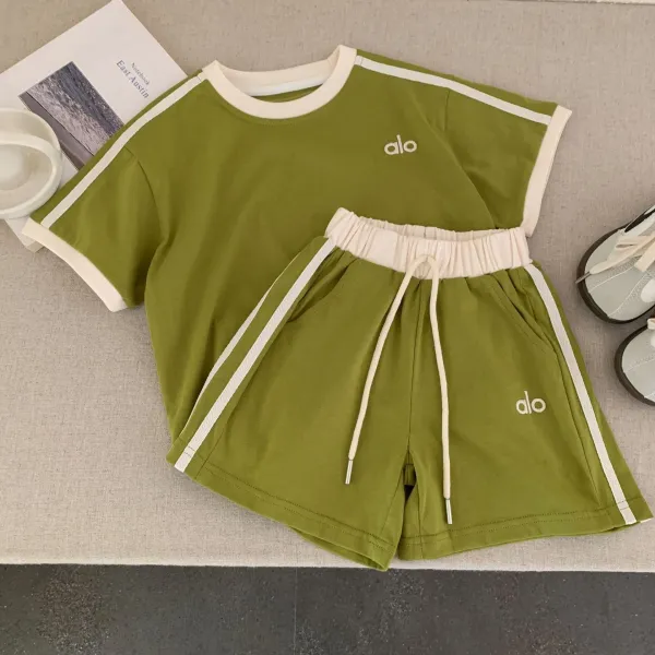 Alo Yoga Essential Stripe Set Gray - 14