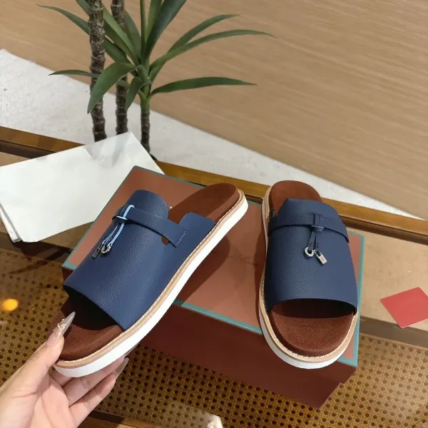 Hermès Oran Slide Black Leather Sandals Slippers - 8
