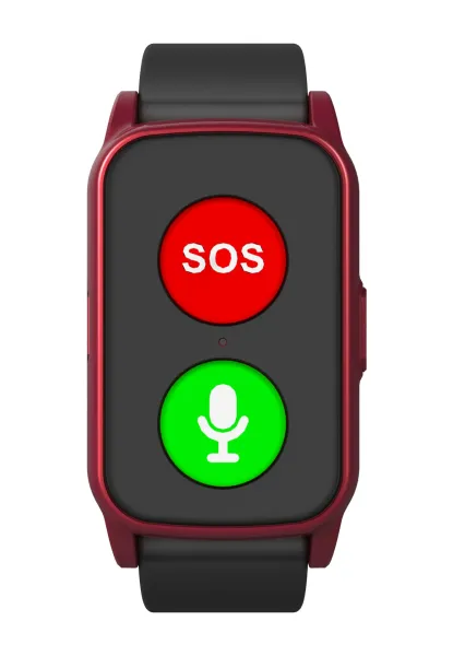 Design Emergency SOS Smartwatch Red / Black Smartwatches - 1