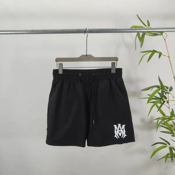 Amiri Logo-Embroidered Red Swim Shorts - 3