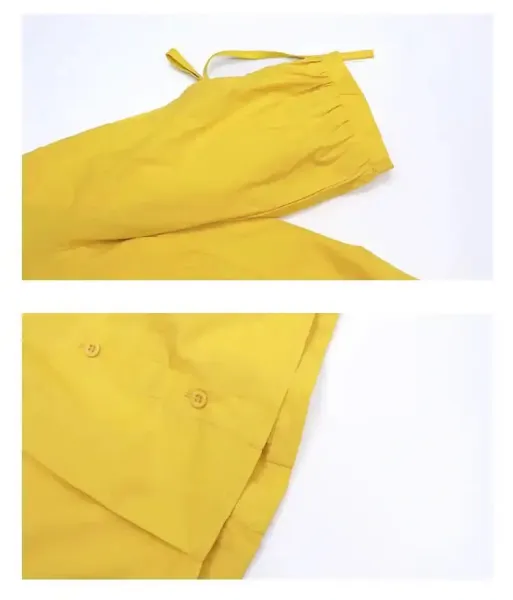 Design Bow-Sleeve Button-Up Shirt White Tops Shirt - 9