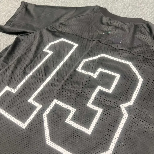 Design White Mesh Football Jersey Number 13 Jersey - 6