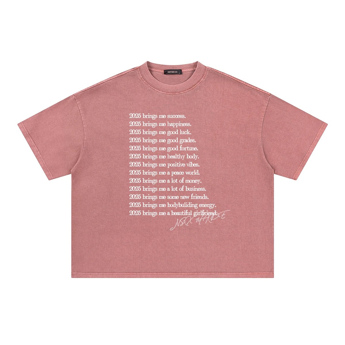 Washed Brick Red BOXY Short Width Edition Short Sleeve