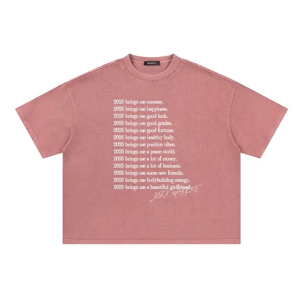 Design NOTSEXX 2025 Manifesto Cropped T-Shirt Dusty Rose T-Shirts - 1