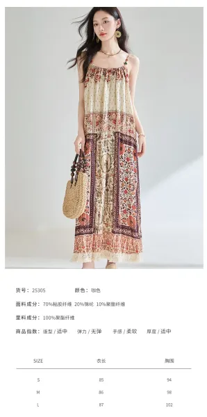 Design Wrap Dress with Floral Print in Blue Multicolor - 3