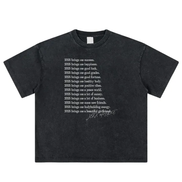 Design NSX MADE 2025 Manifesto Washed Black T-Shirt T-Shirts - 1