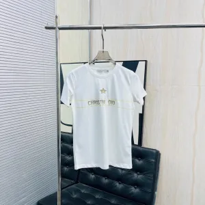 Dior Christia DIO Star Logo White T-Shirt