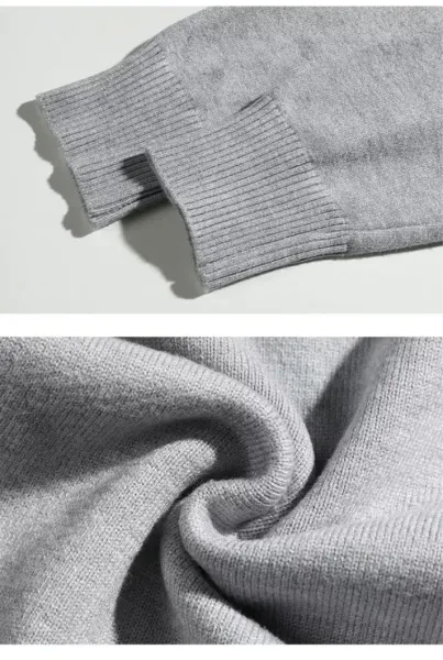 Design V-Neck Button-Up Cardigan Gray Sweater Outerwear.cardigan - 7