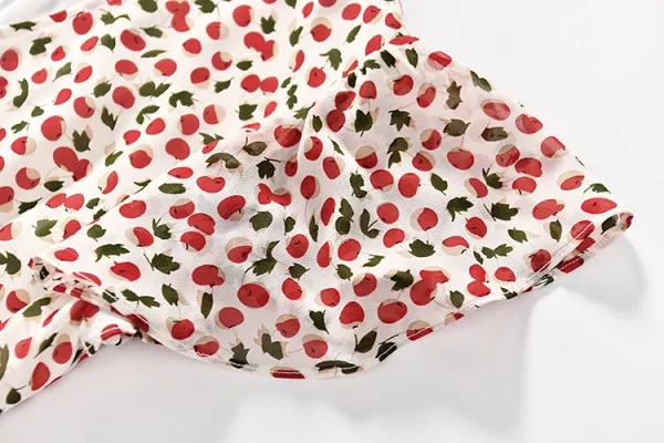 Design Red Floral Wrap Maxi Dress with Ruffle Sleeves Dress - 8