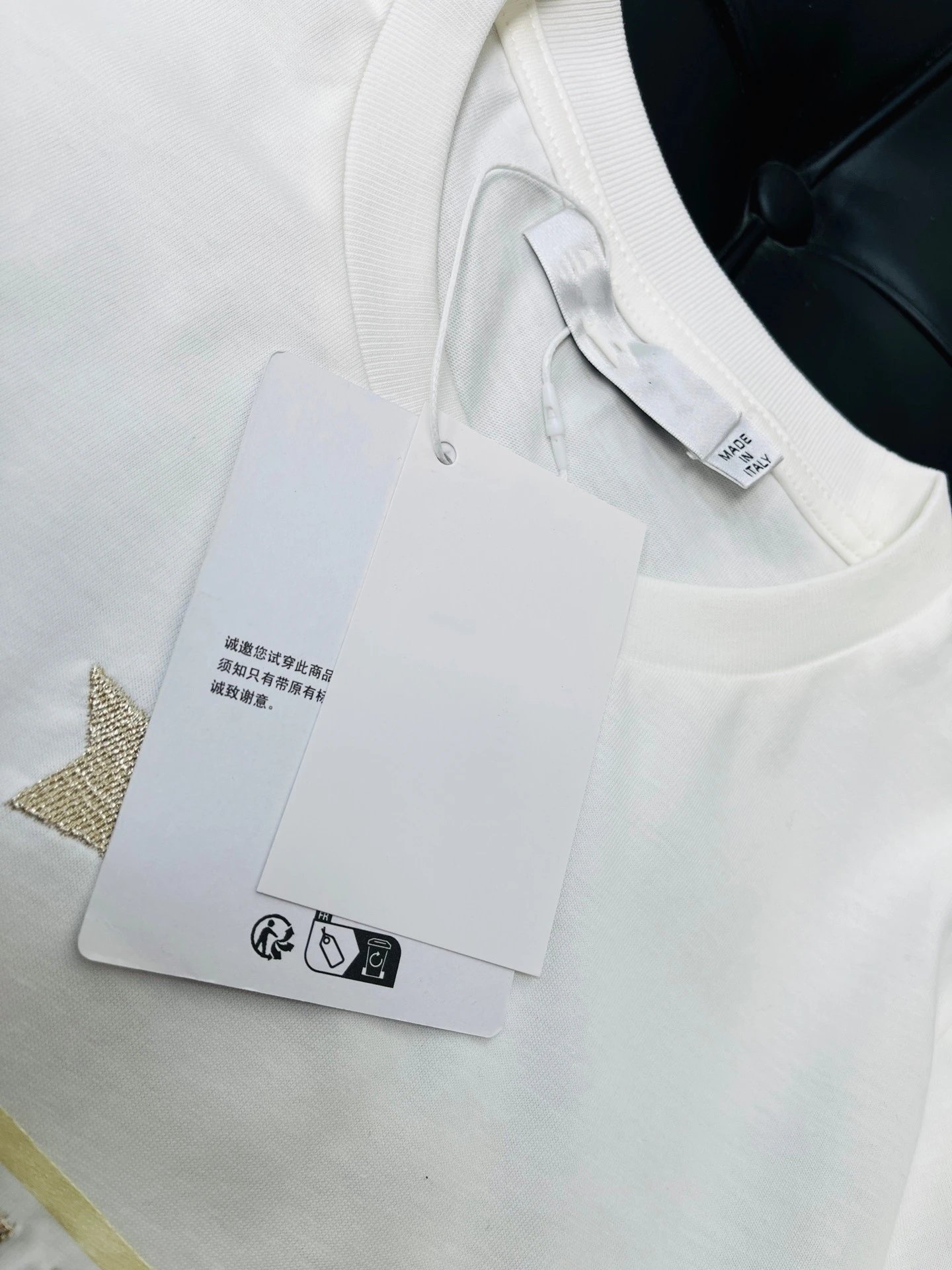 Dior Christia DIO Star Logo White T-Shirt - 16