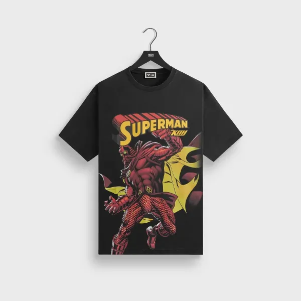 Kith x Superman Graphic Print Black T-Shirt - 1