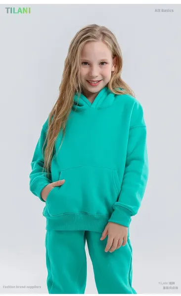 Design Oversized Hoodie and Sweatpants Set Sage Green Casual Set - 48