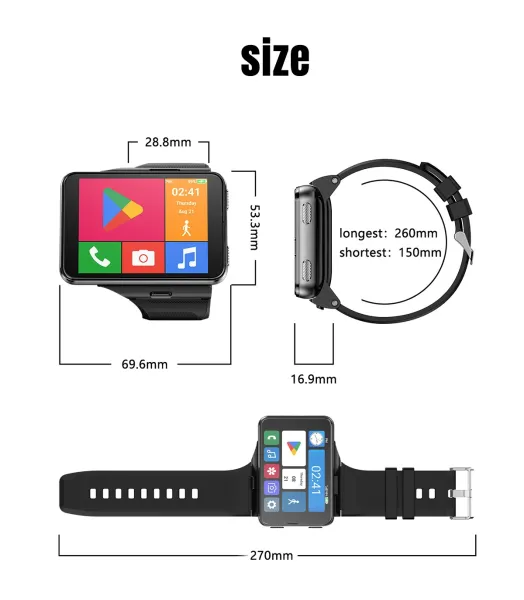 Design Smartwatch Black Silver Smartwatch Smartwatches - 21