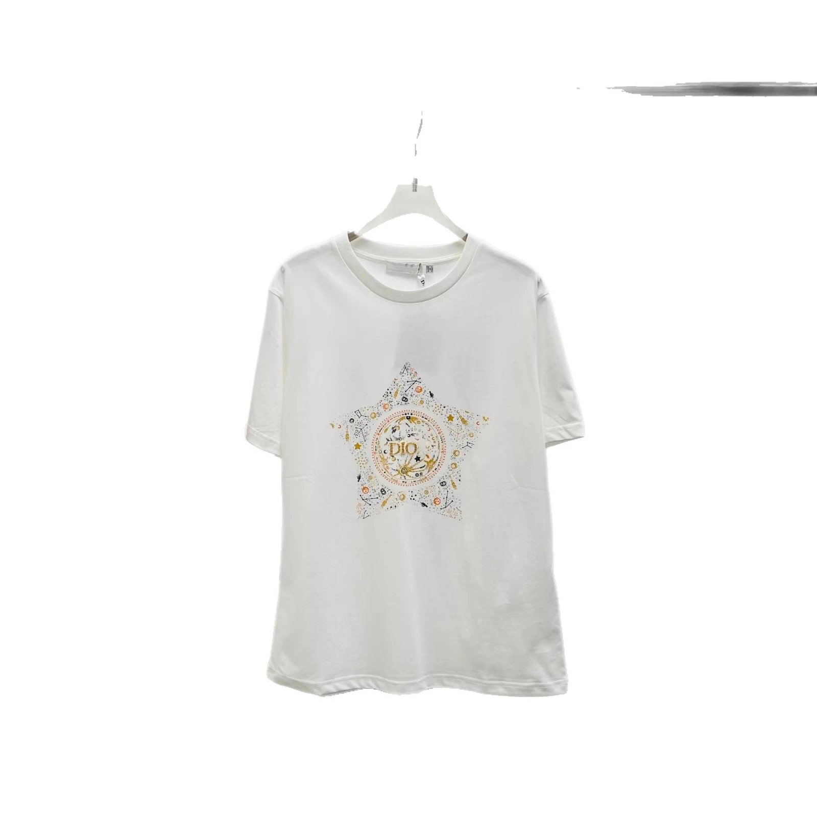 White Graphic Print T-Shirt Black Shorts Casual Outfit